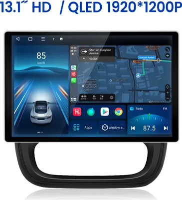 Image de 4+64G 13,1" Carplay Android 14 Autoradio pour Renault Trafic 3 2014-2021 GPS Navi WIFI 4G BT SWC DAB+ USB DSP 8 cœurs