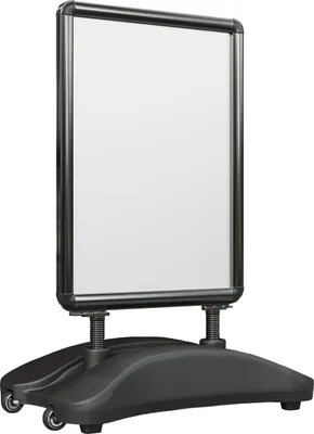 Produktbild von SEATTLE | Plakatständer | A1 | Schwarz | Classic | Doppelseitig | Kunden Stopper Werbe Tafel Aufsteller Gehweg Träger