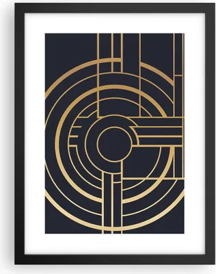 Produktbild von Gerahmtes Poster - Schwarzer Rahmen - Abstraktion Stück Modern - 30x40 cm - Wand Bild - Wanddeko - Wandbilder - Kunstposter - Wandposter - Bilderrahmen - Bilder - Kunstdruck - P2BPA30x40-4640