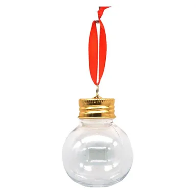 Produktbild von 6 x Weihnachtskugeln zum Befüllen mit Likör oder Schnaps - Chritbaumkugeln zum Füllen mit Schnaps - 6 x Boozeballs - Befüllbare Weihnachtskugeln
