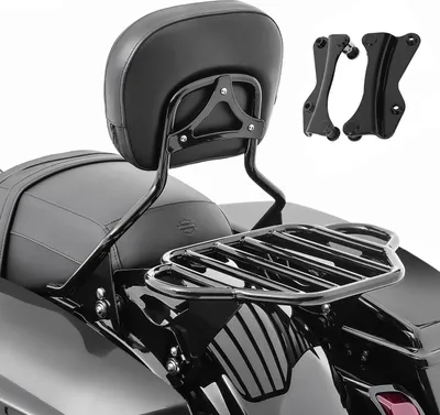 Produktbild von Sissybar mit Gepäckträger KI und Montagekit für Harley Davidson Tourin