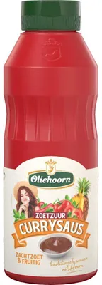 Produktbild von Oliehoorn Currysaus Süß-Sauer 465 g – Würzige Currysauce für Fleisch & Gemüse