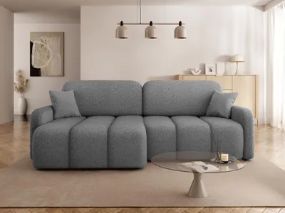 Produktbild von MIRJAN24 Ecksofa Carlos, Wohnzimmer Eckcouch mit Bettkasten und Schlaffunktion, L-Form (Farbe: Lambi 12)