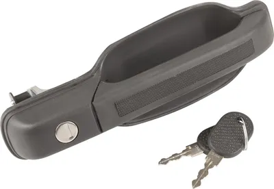 Image de Poignée de porte extérieure avant droite noire 2 clés adaptable sur Iveco Daily 93936135