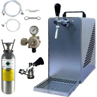 Produktbild von Bierkühler BieTal® Bierzapfanlage 30 L/h KOMPLETTSET - KEG Typ S - 2 Kg CO2