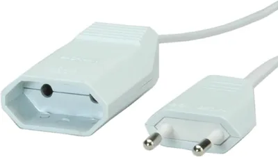 Produktbild von BACHMANN Euro-Verlängerung 230V/2,5A, weiß, 2 m