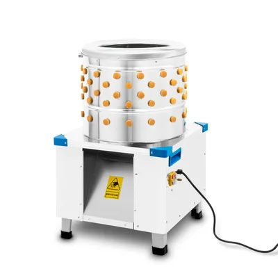 Image de Plumeuse pour volailles VERTES en acier inoxydable, plumeuse pour volailles jusqu'à 180 kg/h et 550 watts de puissance, 106 doigts de plume, plumeuse pour canards