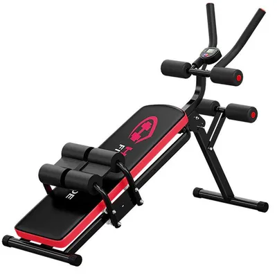 Immagine prodotto di Attrezzo pieghevole per addominali X25I00F072, fino a 150 kg, nero/rosso