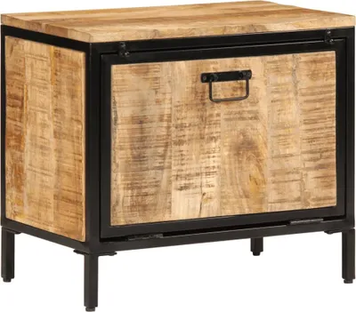 Produktbild von Schuhschrank 60x35x53 cm Raues Massivholz Mango
