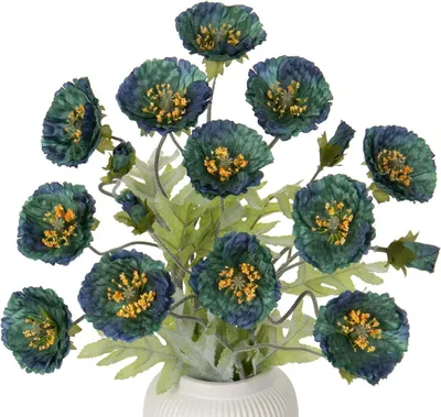 Image de Coquelicot artificiel Set Décoration Bouquet de fleurs 70cm 5PCS