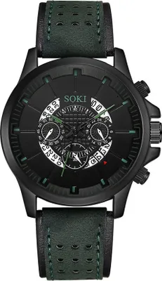 Produktbild von Teo Herren-Uhr in Grün – Sportlich und Elegant KP13182