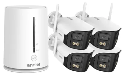 Obrázok produktu pre Bezdrôtový bezpečnostný kamerový systém, rozlíšenie 4 MP, dvojpásmové Wi-Fi, 4 kamery, žiadne