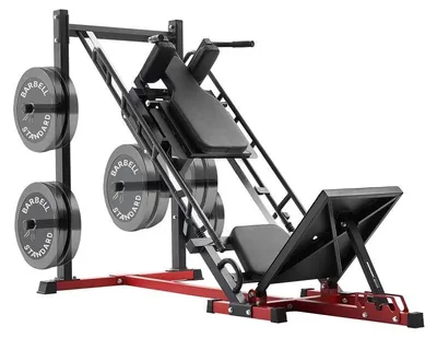Obrázok produktu pre Leg Press Hack Squat – stroj na leg press a hack squat – nosnosť 2000 libier – oceľová konštrukcia – zariadenie na posilňovanie nôh