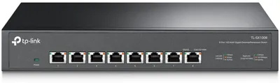 Zdjęcie produktu dla TP-Link TL-SX1008, Nie zarządzany, 10G Ethernet (100/1000/10000), Możliwości montowania w stelażu, 1U