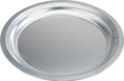 Produktbild von Zink Schale flach, rund, Ø 32 cm, Dekoschale aus Metall, Pflanzschale für Garten