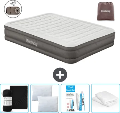 Produktbild von Bestway Luftmatratze - 2-Personen - 152 x 203 x 36 cm - Braun - Inklusive Zubehör