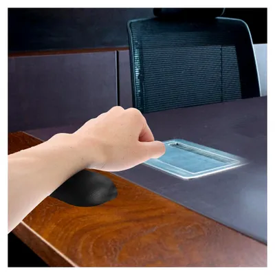 Produktbild von Ergonomische Handgelenkauflage für Computermaus mit Leder- und Silikonelementen