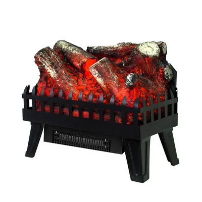 Immagine prodotto di Caminetto elettrico decorativo da interno con effetto fuoco a legna, modello portatile Kekai Utah, 47,5 x 22 x 40,36 cm, riscaldamento a 2 livelli