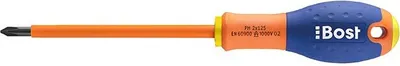 Image de Tournevis BOST - Lame cruciforme Phillips Expert isolé 1000V - PH0 X 75 mm - 626130
