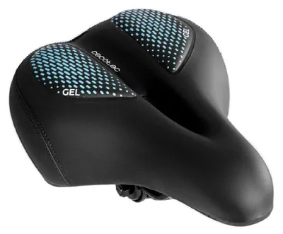 Produktbild von Cecotec DrumFit SitBike Gel, Fahrradsattel, Stadt, Unisex, Schwarz, Einfarbig, 20 cm