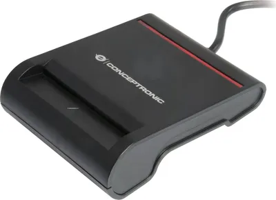 Obrázok produktu pre Conceptronic SCR01B Smart-Card-Lesegerät USB USB 2.0 Schwarz