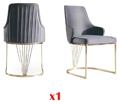 Produktbild von Esszimmer Lehnstuhl italien Stil Polsterstuhl Luxus Stuhl Stühle Wohnzimmer