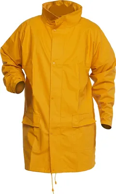 Produktbild von PU-Regenjacke, gelb, wasserdicht, Größe XXL