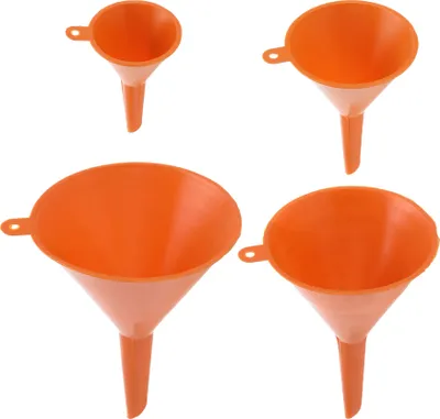 Produktbild von Fx Tools 5x8.5 Cm/7.2x11 Cm/10x 14.5 Cm/12x16 Cm Plastiktrichter 4 Einheiten Orange  Orange One Size