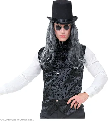 Productafbeelding van Gotische vest met jabot, maat: L/XL