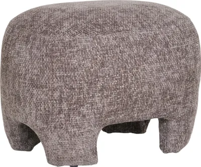 Produktbild von Fußhocker >Nazare< in Grau, Polyester, Schaumstoff - 53x38x41cm (BxHxT)