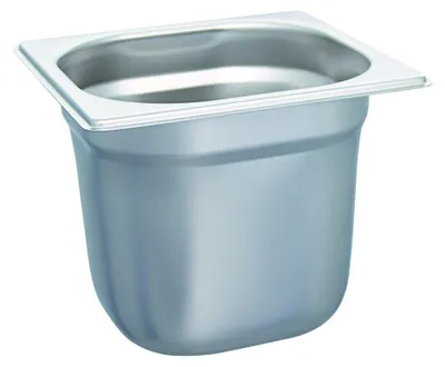 Image de Contenant GN 1/6, en acier inoxydable - 176 x 162 x 150 mm - 2,2 L