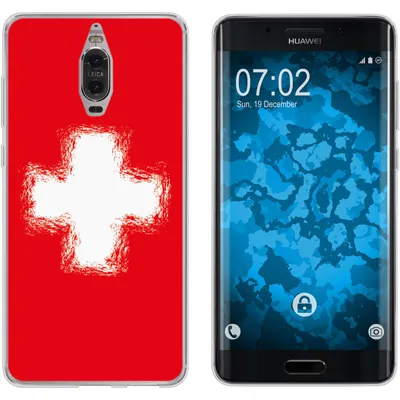 Produktbild von PhoneNatic Case kompatibel mit Huawei Mate 9 Pro Silikon-Hülle WM Schweiz M10