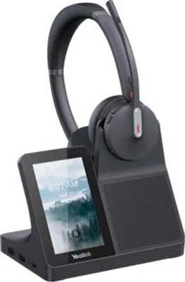 Produktbild von Yealink WH64 Workstation Dual Headset, Verkabelt & Kabellos, Büro/Callcenter, 20 - 20000 Hz, 151 g, Kopfhörer, Schwarz