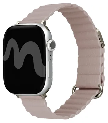 Obrázek produktu pro Magnetické kožené řemínky pro Apple Watch | 44/45/46/49 mm - Béžová