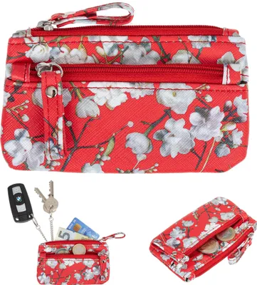 Produktbild von Schlüsselbörse Börse Alessandro Fleur Rose Keys Blumen Schlüsselmäppchen Mini Geldbörse Schlüsseletui Etui Mäppchen 2800 Rot
