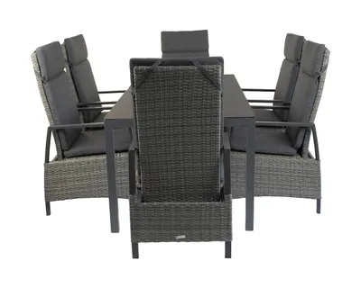 Produktbild von greemotion Gartenlounge-Set Brisbane Lounge-Set Aluminium 7-teilig inkl. Kissen