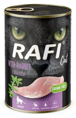 Image de Rafy Chat Adult avec lapin - nourriture humide pour chat - 400 g