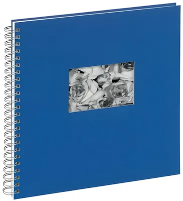Produktbild von Pagna Spiralalbum 31x32cm Passep. Stoffeinband 40S blau