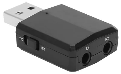 Zdjęcie produktu dla Przenośny odbiornik audio USB 3 w 1 z obsługą Bluetooth i 2 kablami
