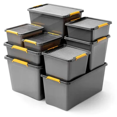 Produktbild von Robuste Rollbox für die Aufbewahrung; 29L mit Rollen