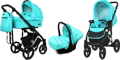 Obrázok produktu pre BabyLux® UZO | Kočík 3v1 Set | Mint | Kombi set na kočík | Buggy + Babywan