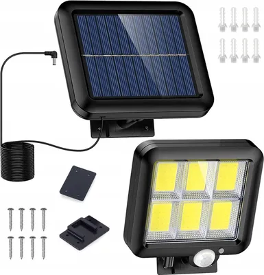 Obrázok produktu pre Solárna Lampa Pohybový Senzor Súmrak 8W 120 Led 800 Lm