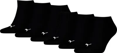 Produktbild von 6 Paar Uni Puma Sneaker Füßlinge kurze Socken in Schwarz Größe 43-46
