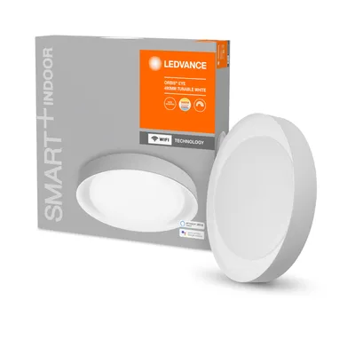 Image de Ledvance LED Smart+ Applique murale & plafonnier Orbis Eye Gris Ø49cm 34W 3200lm 3000K-6500K Dimmable App Google Alexa WiFi