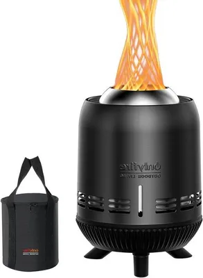 Produktbild von Kleine Feuerwanne 15x24cm Edelstahl schwarz für Garten und Camping