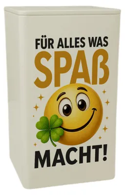 Produktbild von Dose 900ml Spaß - Aufbewahrungsdose mit fröhlichem Vorratsdose Mit Spruch: Für