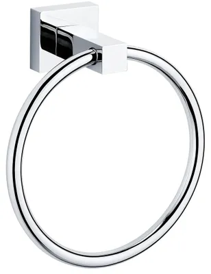 Productafbeelding van Wandhouder voor handdoeken, model Polo, rond, chroom