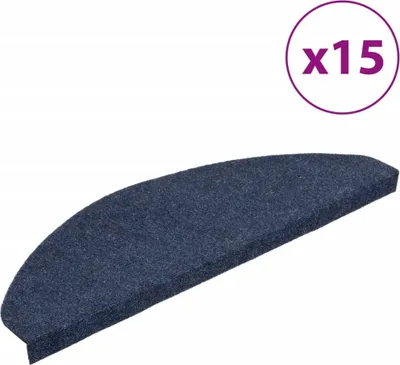 Image de vidaXL Tapis de sol auto-adhésifs 15 pièces 65x22,5x3,5 cm bleu