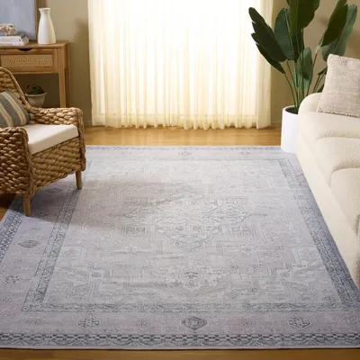 Maschinenwaschbarer Teppich, Anti-Rutsch, Kurzflor, 183x183 cm