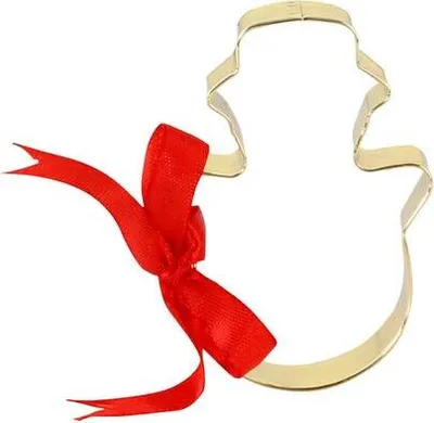 Zdjęcie produktu dla Foremki Do Ciastek - Bałwanek, 7 Cm, Złote